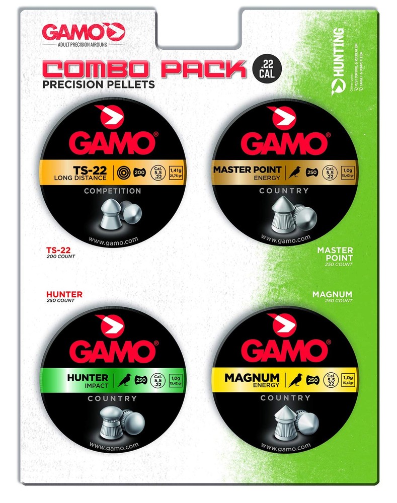Gamo Combo Pack Assorted Air Rifle Pellets .22 Caliber