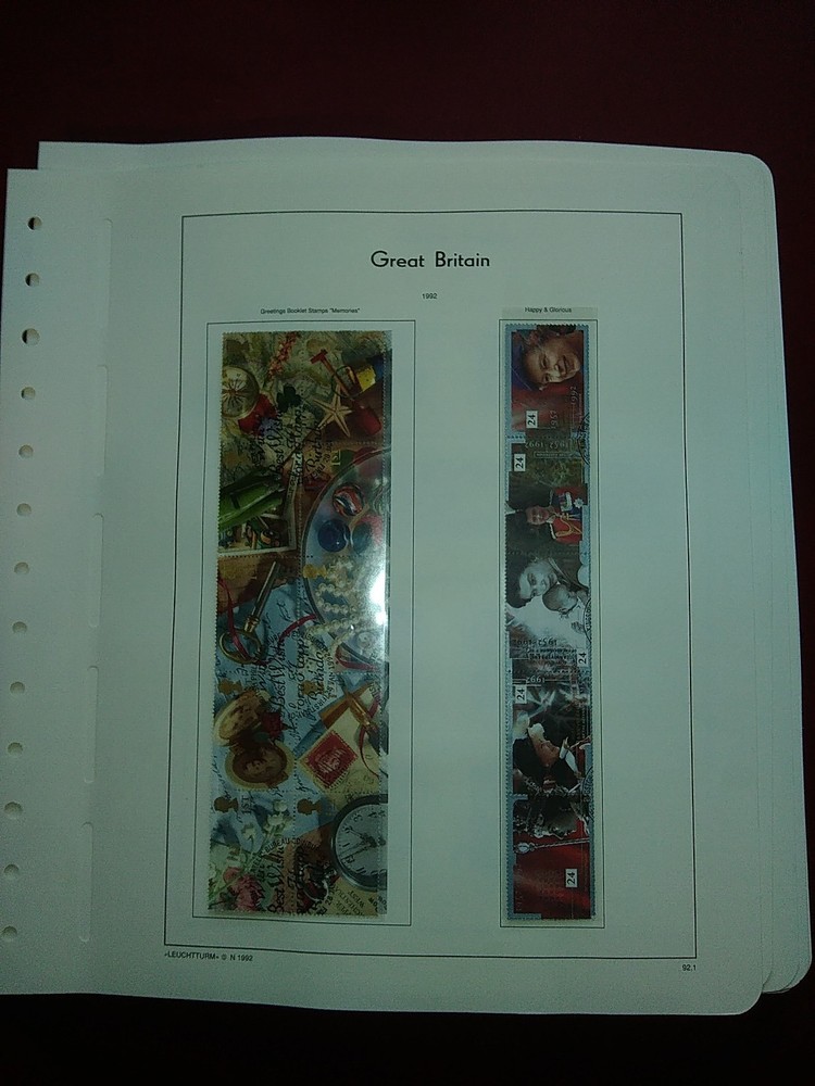 LIGHTHOUSE Commemorative Hingeless album pages Great Britain 1991-1999 Used