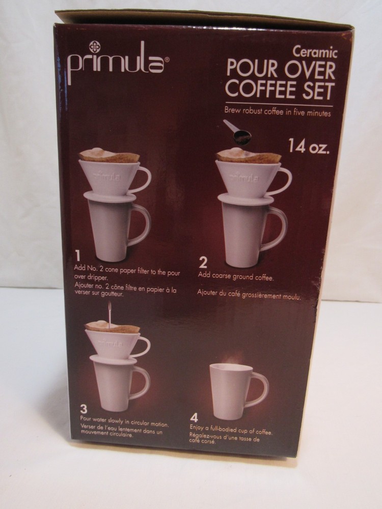 Primula Ceramic Pour Over Coffee Set - Single Serve - PPOSS-6802
