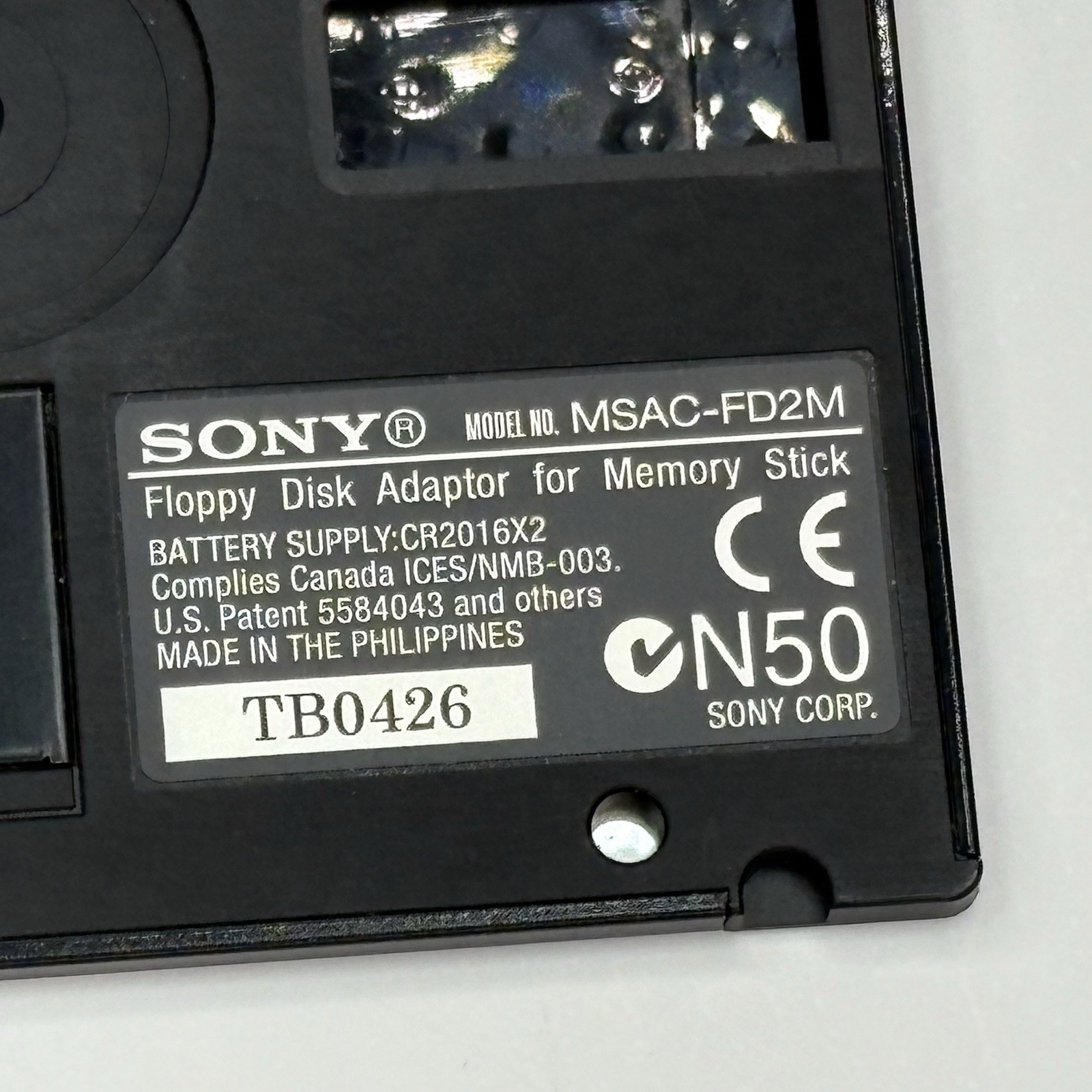 Sony MSAC-FD2M Memory Stick Floppy Disk Adapter Disc Instructions CD