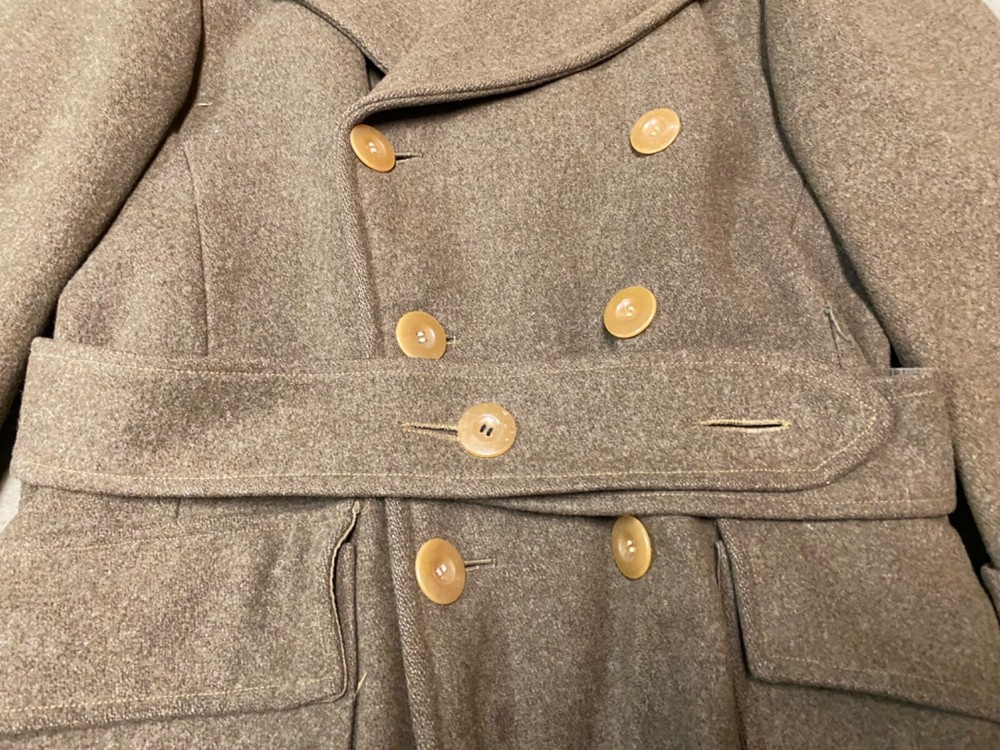 ORIGINAL WWII US ARMY WINTER M1938 WOOL MACKINAW CUT DOW JACKET-MEDIUM/LARGE 42R