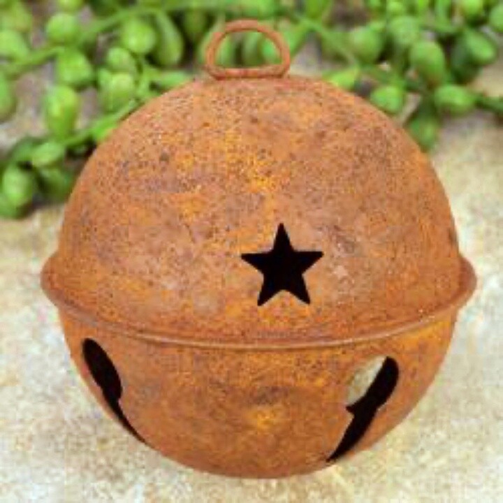 RUSTIC PRIMITIVE JINGLE BELLS ORNAMENTS WREATHS CRAFTS 6 SIZES & QUANTITIES
