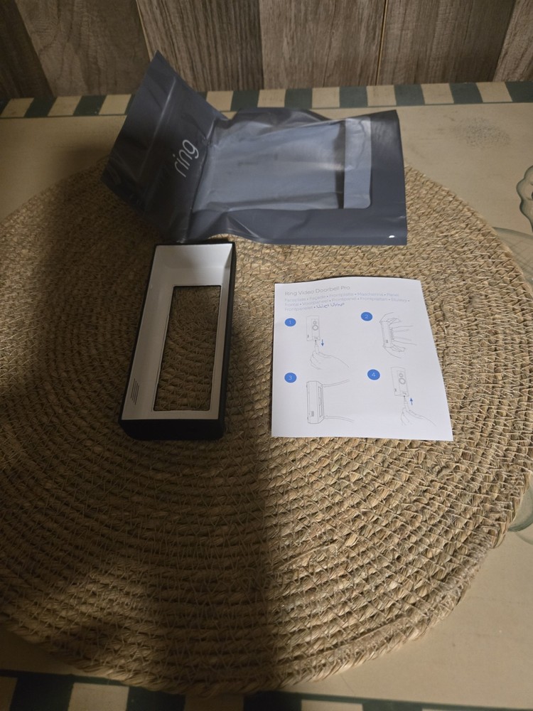 Ring Video Doorbell Interchangeable Faceplate Black New!
