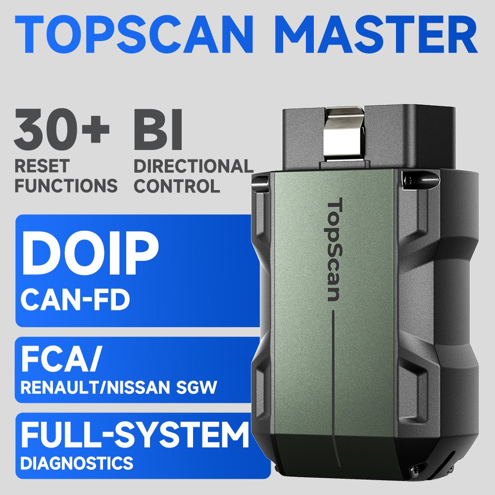 TOPDON Topscan Master All System Diagnostic Tool for iOS & Android Bidirectional
