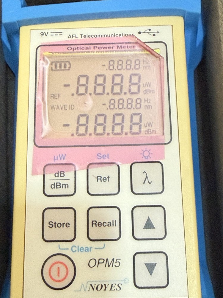 AFL Noyes OPM5 Optical Power Meter & OLS4 Optical Light Source