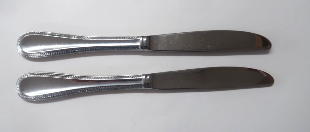 Gorham Stainless Braid 2 Dinner Knives 9 1/4"