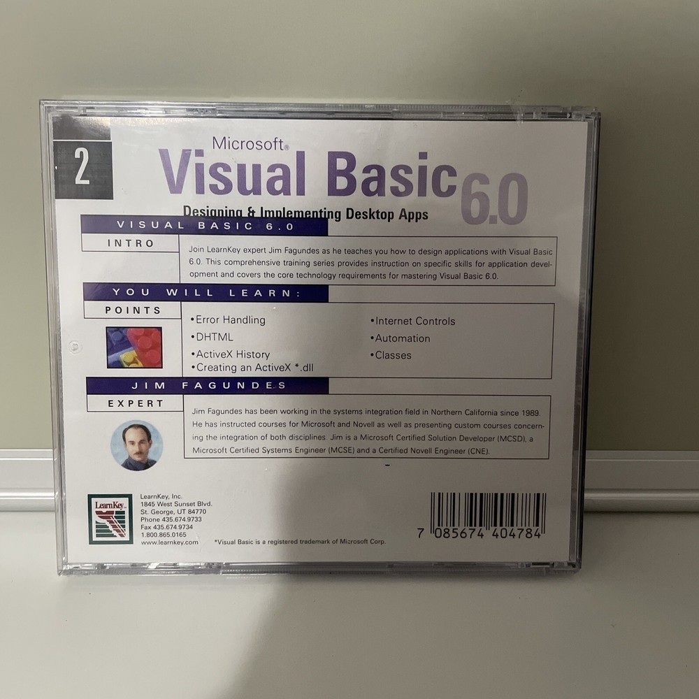 Microsoft Visual Basics 6.0 Learnkey Ft Jim Developer Series Desktop Apps
