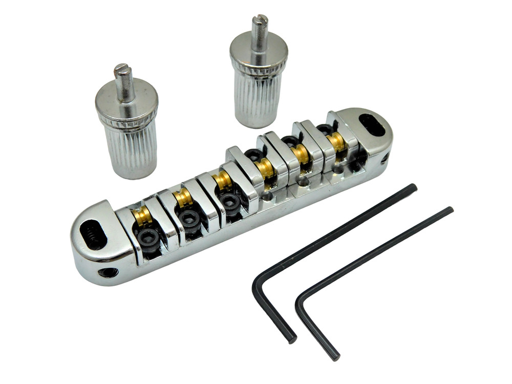 LOCKING ROLLER Bridge Epiphone Les Paul Guitar-Chrome Large Post