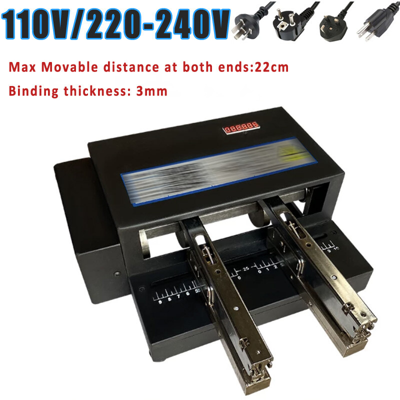 Double Head Stapler Multi-head Electric Card Binding Machine Automatic Binder