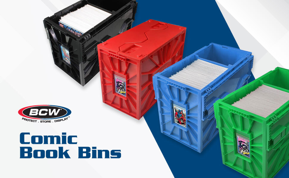 📖 BCW COMIC BOOK SHORT STORAGE BOX Heavy Duty Plastic Stackable Bin MIX & MATCH