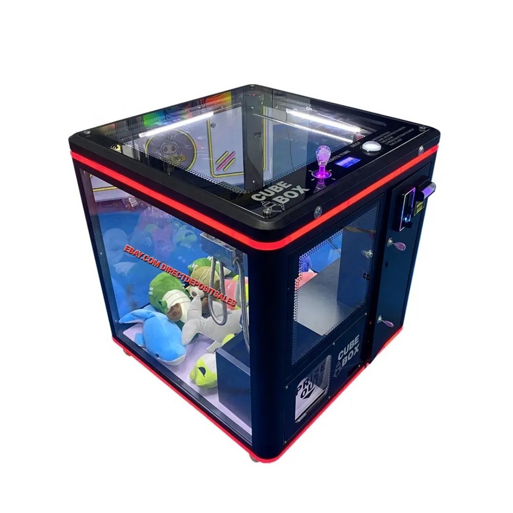 CUBE BOX Claw Machine Prize,Skill Redemption Vending Machine Arcade COIN-OP