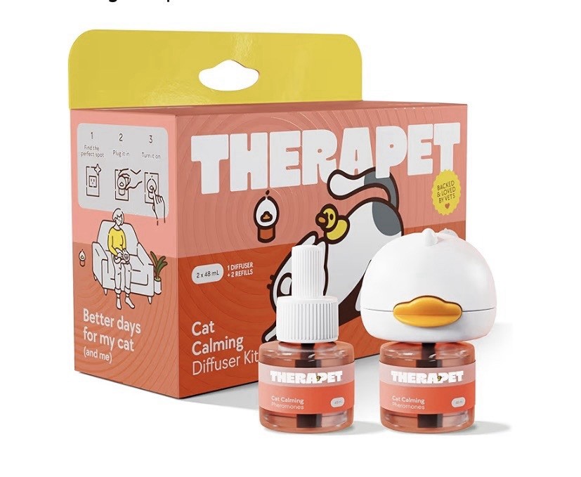 TherapetMD 60-Day Cat Calming Diffuser - Cat Pheromone Diffuser for Stress