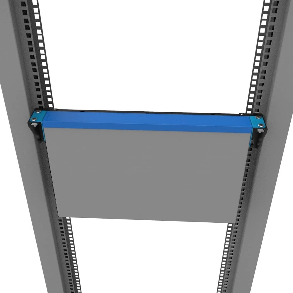 1U Vertical Wall Mount Rack - Foldable Patch Panel Bracket for 19 inches Network