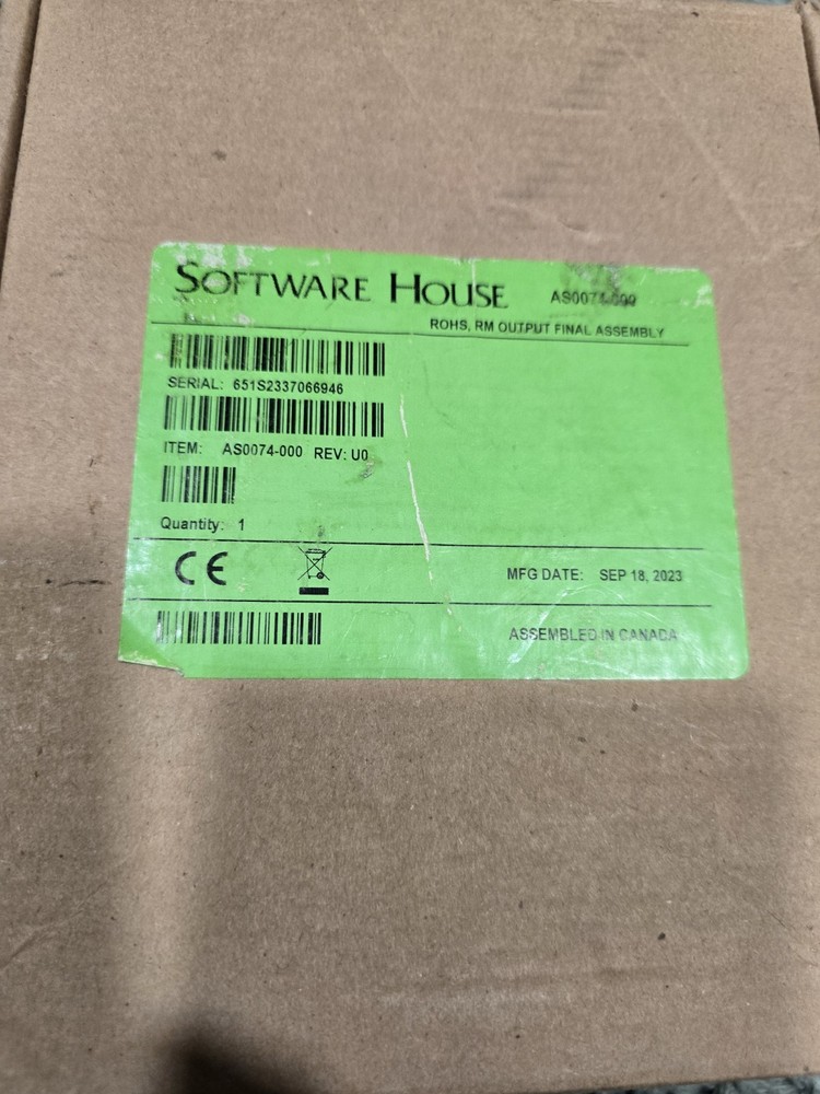 SOFTWARE HOUSE AS0074-000 R8 Module Output Module