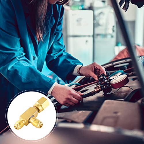 Quick Coupler Access Tee, 1/4'' Valves Core Quick Coupler with Tee Adapter