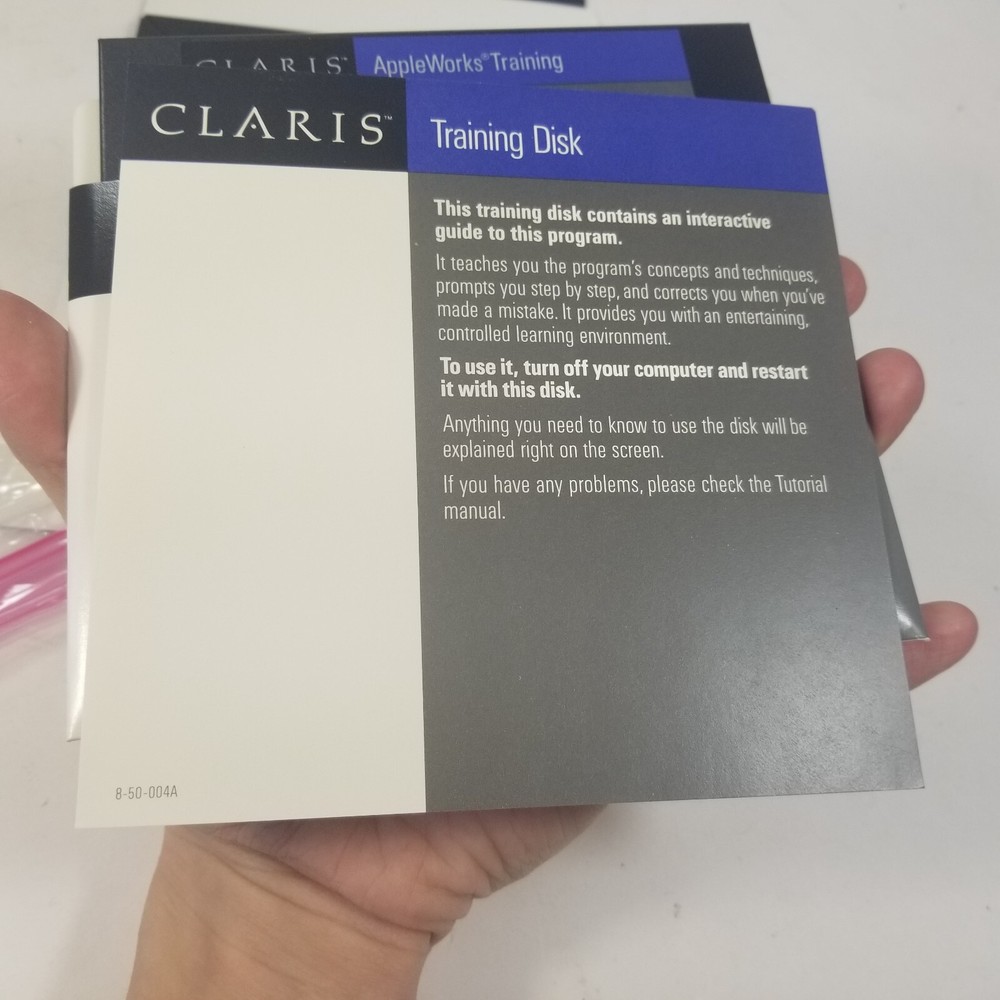 Claris Appleworks Software ProDOS based 5.25 Disks