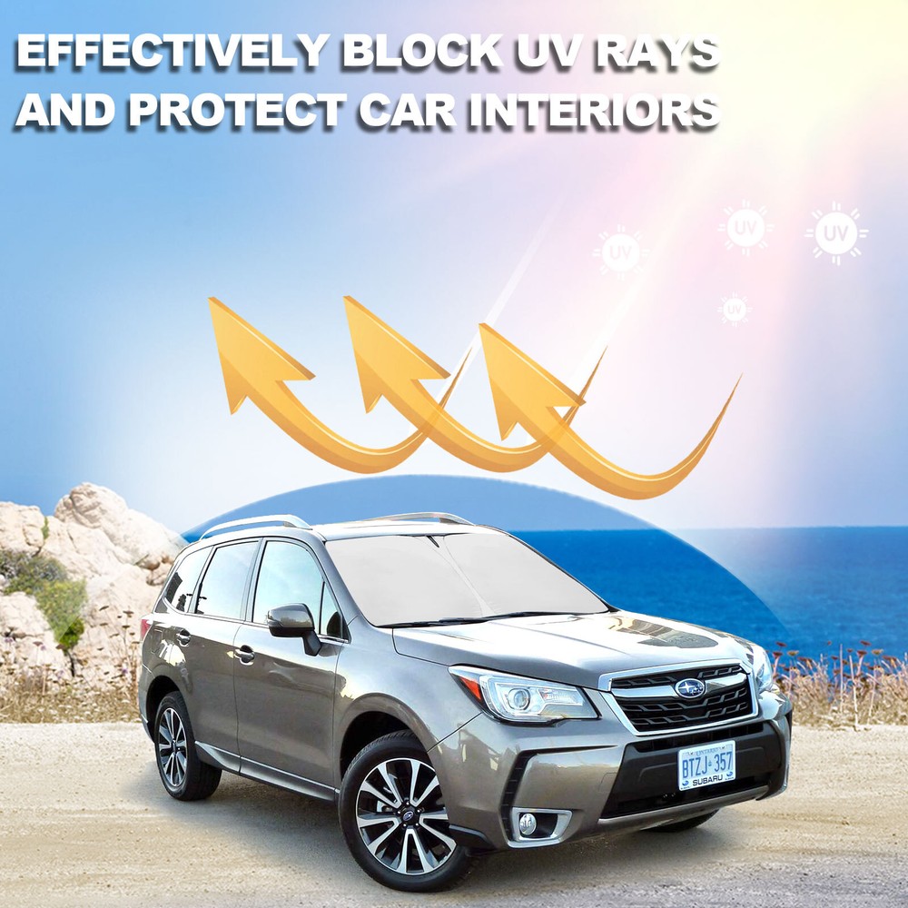 Custom Fit 2015 Subaru Forester Windshield Sunshade Sun Visor Protector Block UV