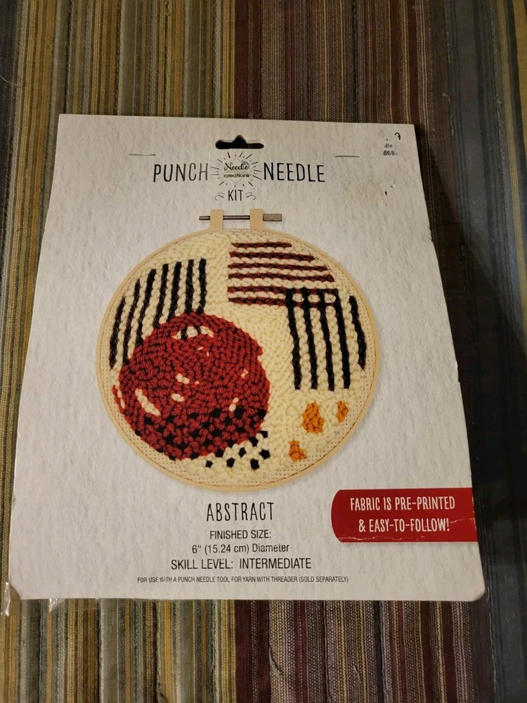 Needle Creations Punch Needle Kit, ABSTRACT, NEW