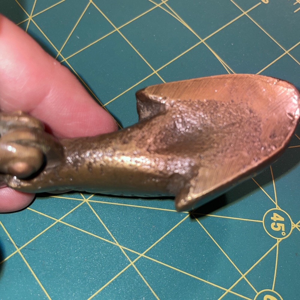 Antique Solid Brass Door Knocker Koi Fish Dolphin Architectural Old Vintage