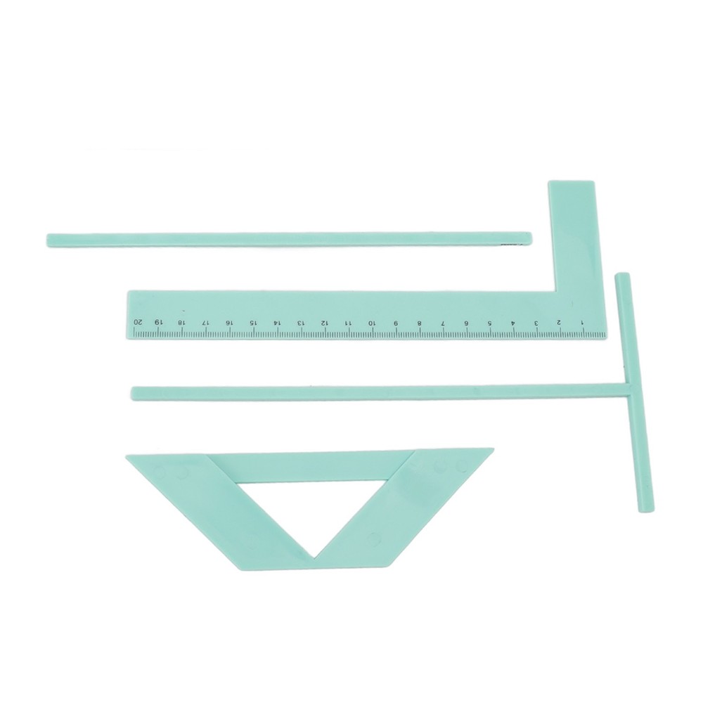 Complete Bookbinding Ruler Kit Acrylic Multifunctional Book Cover Maker Kit WT