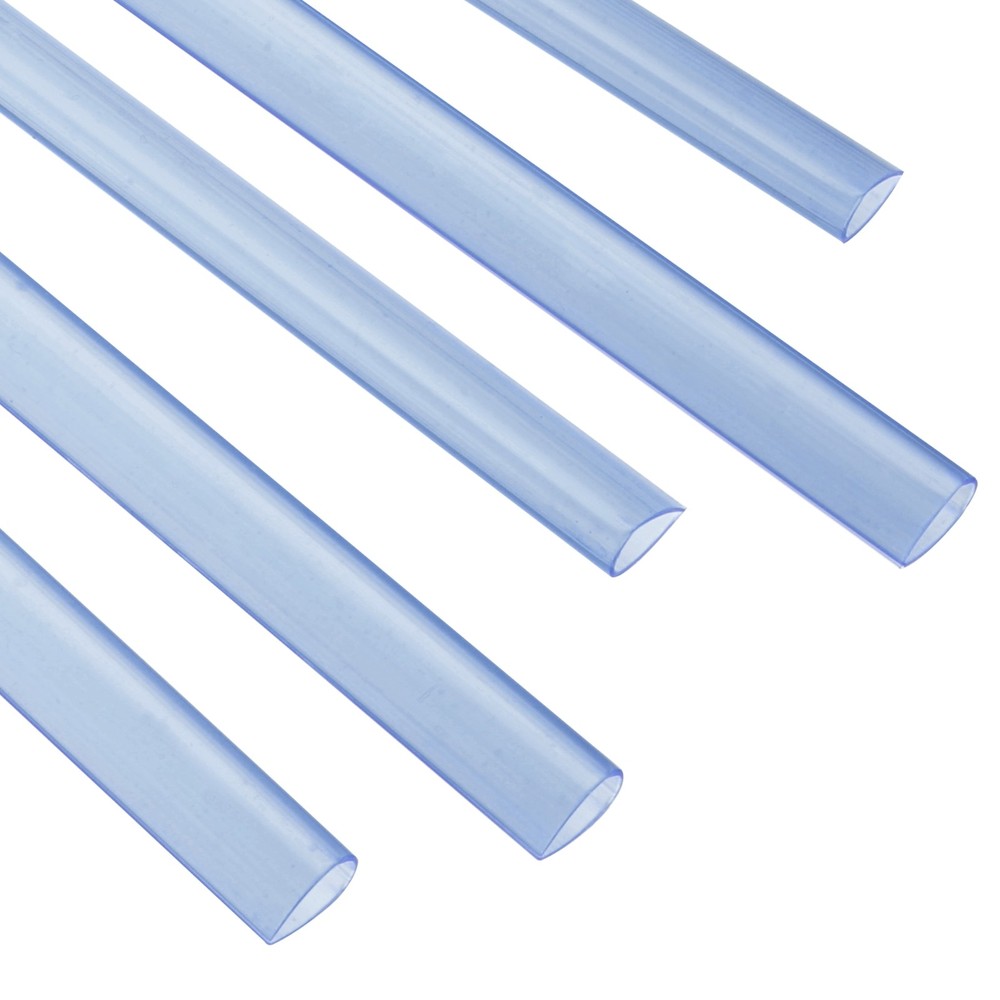 100Pcs Binding Bars, 8mm Binding Bars 50 Sheets Capacity, Clear Blue