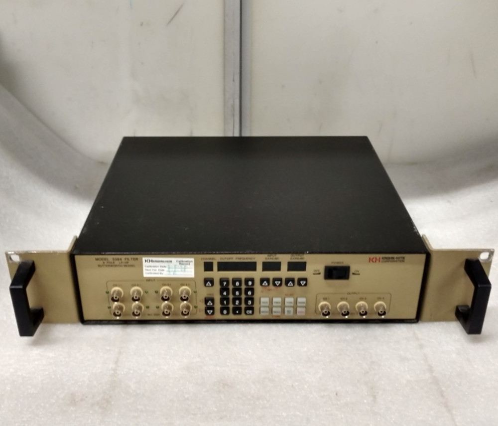 KROHN-HITE Model 3384 8 Pole * LP/HP Variable Filter * Powers ON