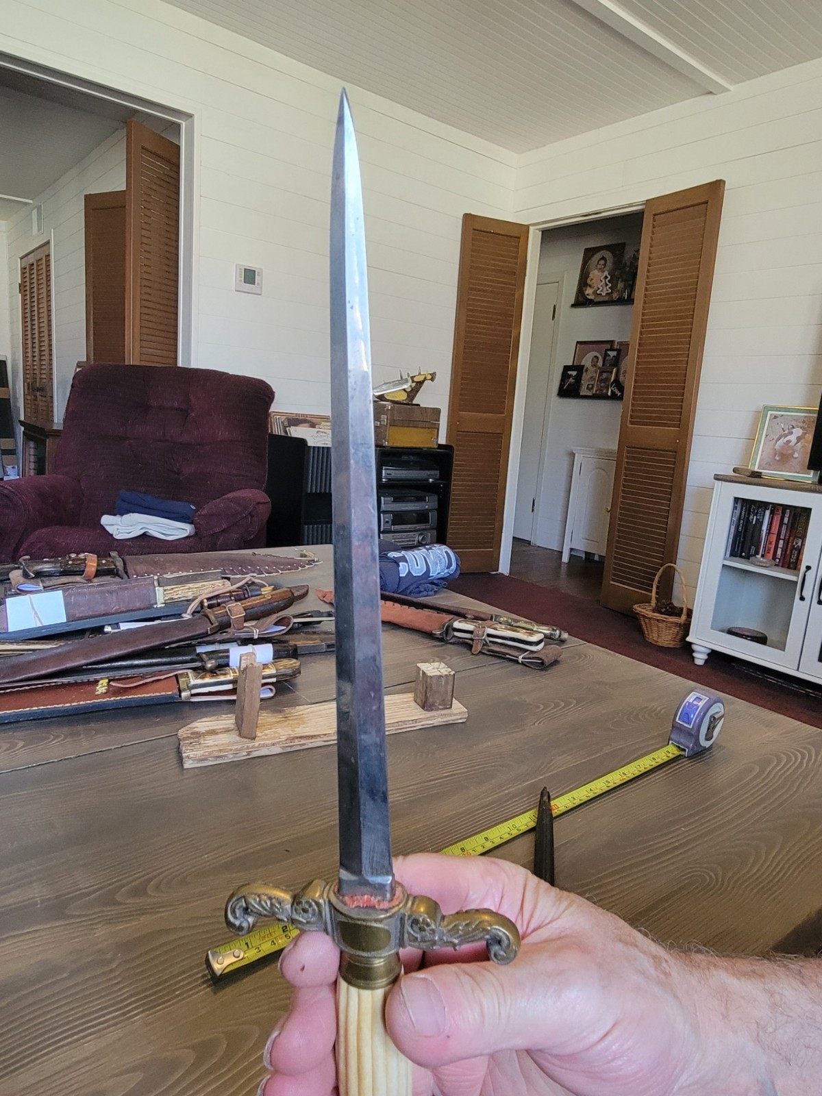 NICE! Pre-Civil War Mid Shipmans Dagger w/Original Sheath