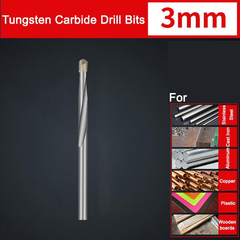 3mm-16mm Solid Carbide Tip TCT Drill Bits Twist Drill Bit for Stainless Steel