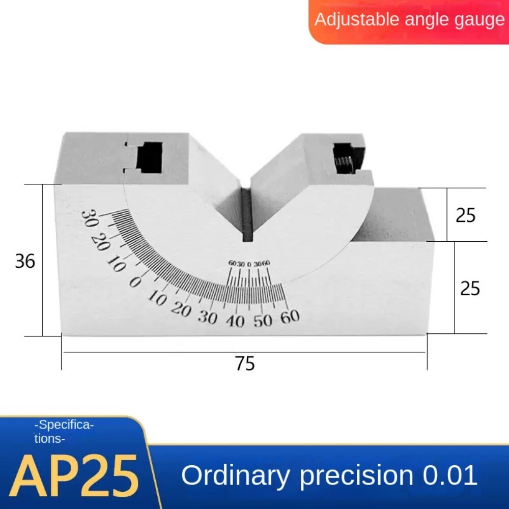AP30 Milling Precision 90 Celsius Adjustable Angle V Block 0-60 Celsius Vice