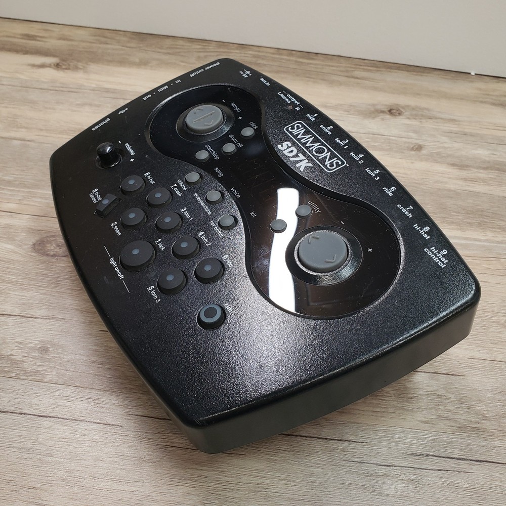 Simmons Digital SD7K Electronic Drum Sound Module-Needs 9V Power Supply-Tested