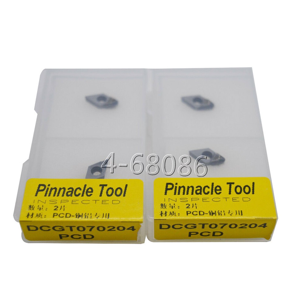 4pc DCGT070204 PCD polycrystalline diamond for Aluminum INSERT carbide INSERT