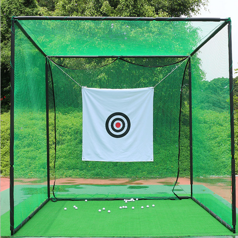 9.8ft Cube Golf Hitting Driving Cage Practice Net Training Aid Golf Target