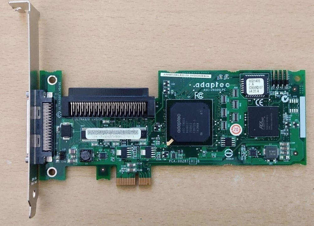 Adaptec 29320LPE PCIe Ultra320 SCSI Controller Card PCI-Express PCI-E