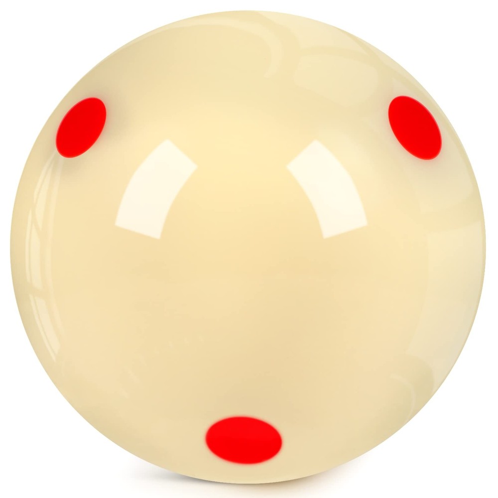 Premium Billiard Cue Balls 2-1/4 Regulation Size - 2 Pack Set