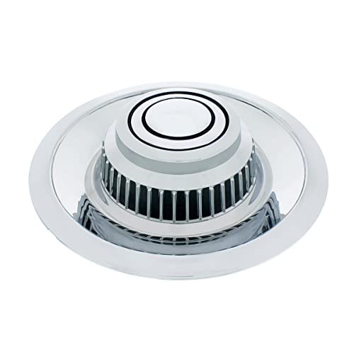 Industries C687005 Chrome Plastic Rally Hub Cap, 4 Pack