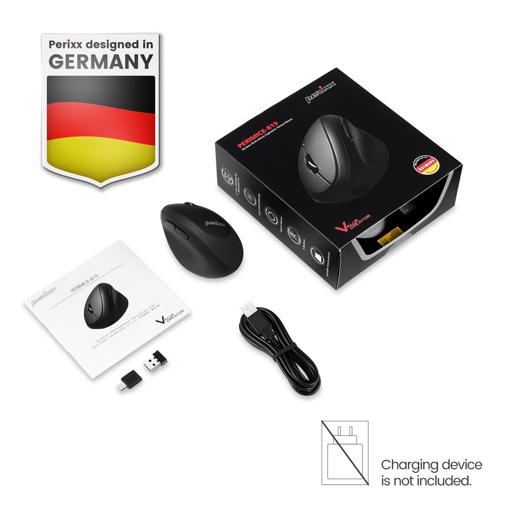 PERIMICE-819B Bluetooth Portable Vertical - Wireless 3-in-1 Multi-Device Spec...