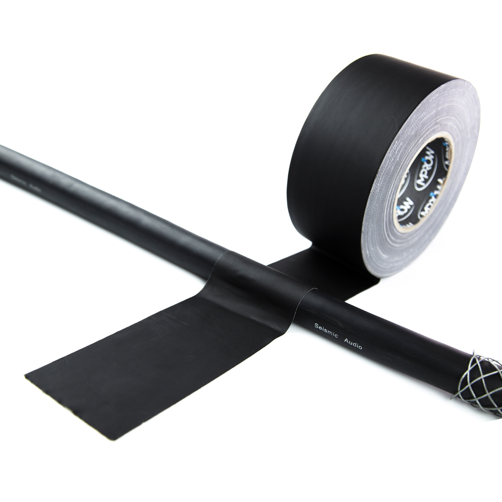 12x MPROW Gafffun Gaffer Tape 3" 180' Black Matte (No residue) Gaff 60 Yards