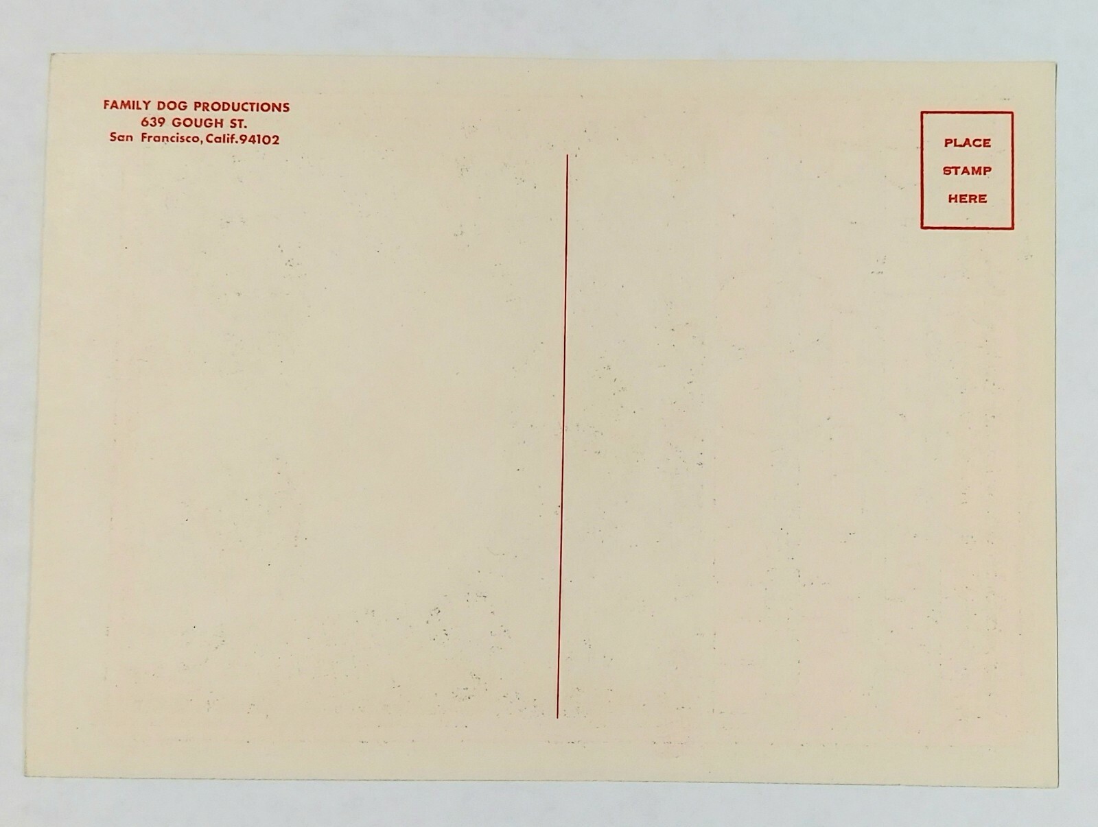 Original Family Dog  Postcard FD 50 3/67 THE DOORS, COUNTRY JOE & THE SPARROW NM