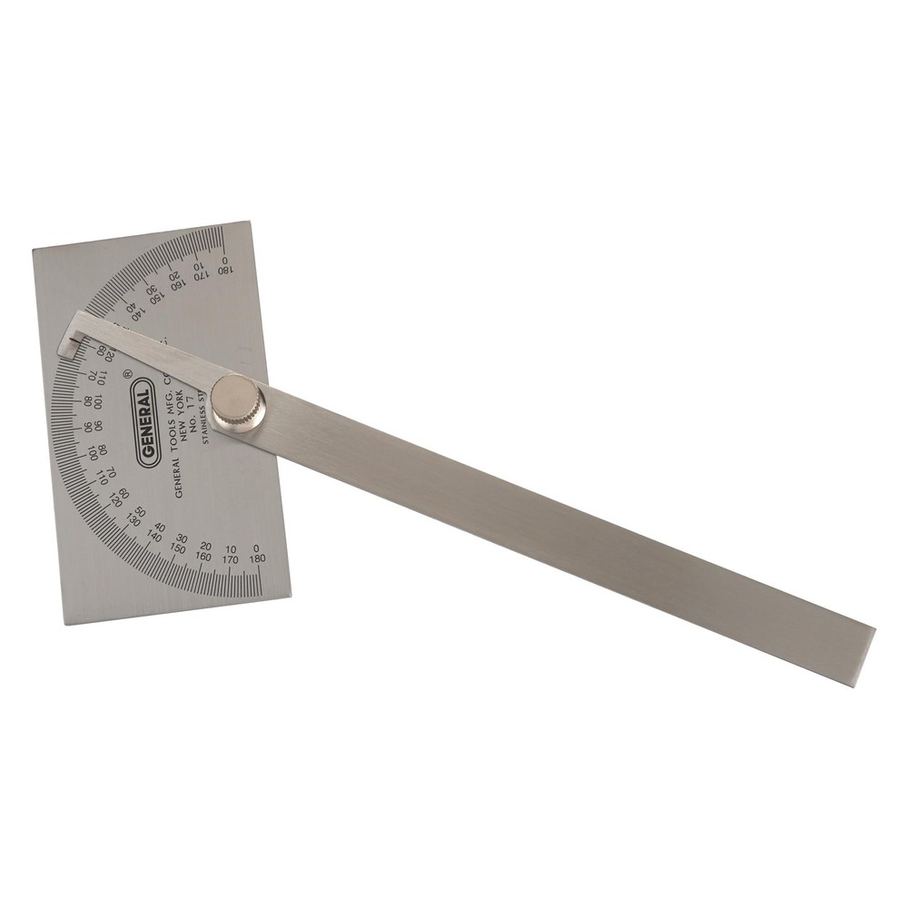 Angle Protractor #17 Stainless Steel Square Head - Measuring Tool for Carpent...