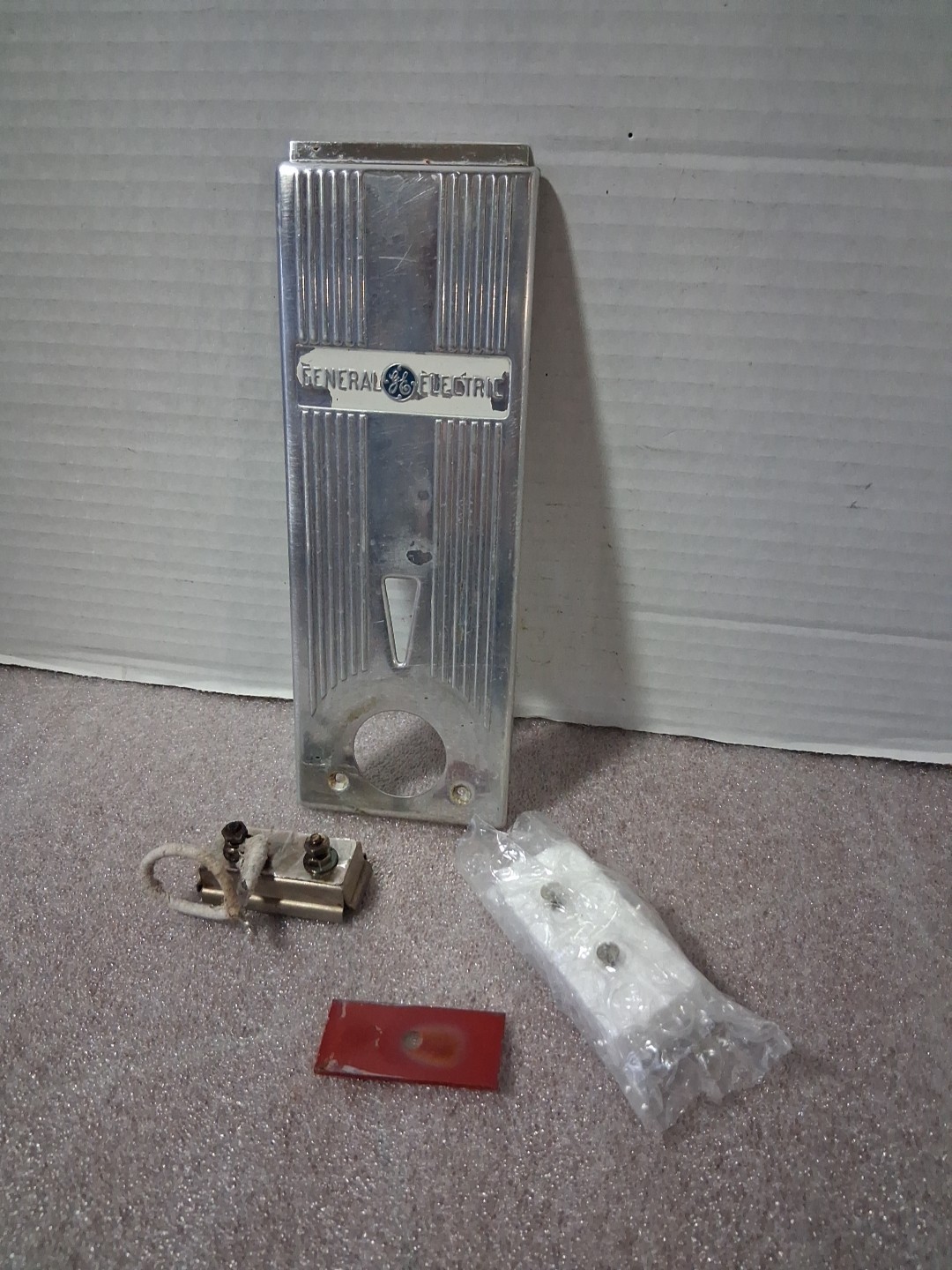 Vintage On Off Temperature Control Backplate GE Roaster 123C19 Replacement Part