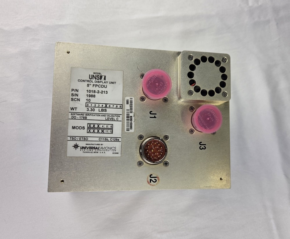 Universal Avionics FPCDU Control Display Unit P/N 1018-2-213