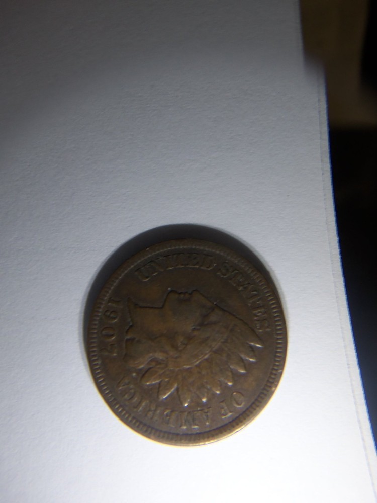 A NICE HIGHER GRADE 1907 INDIAN HEAD