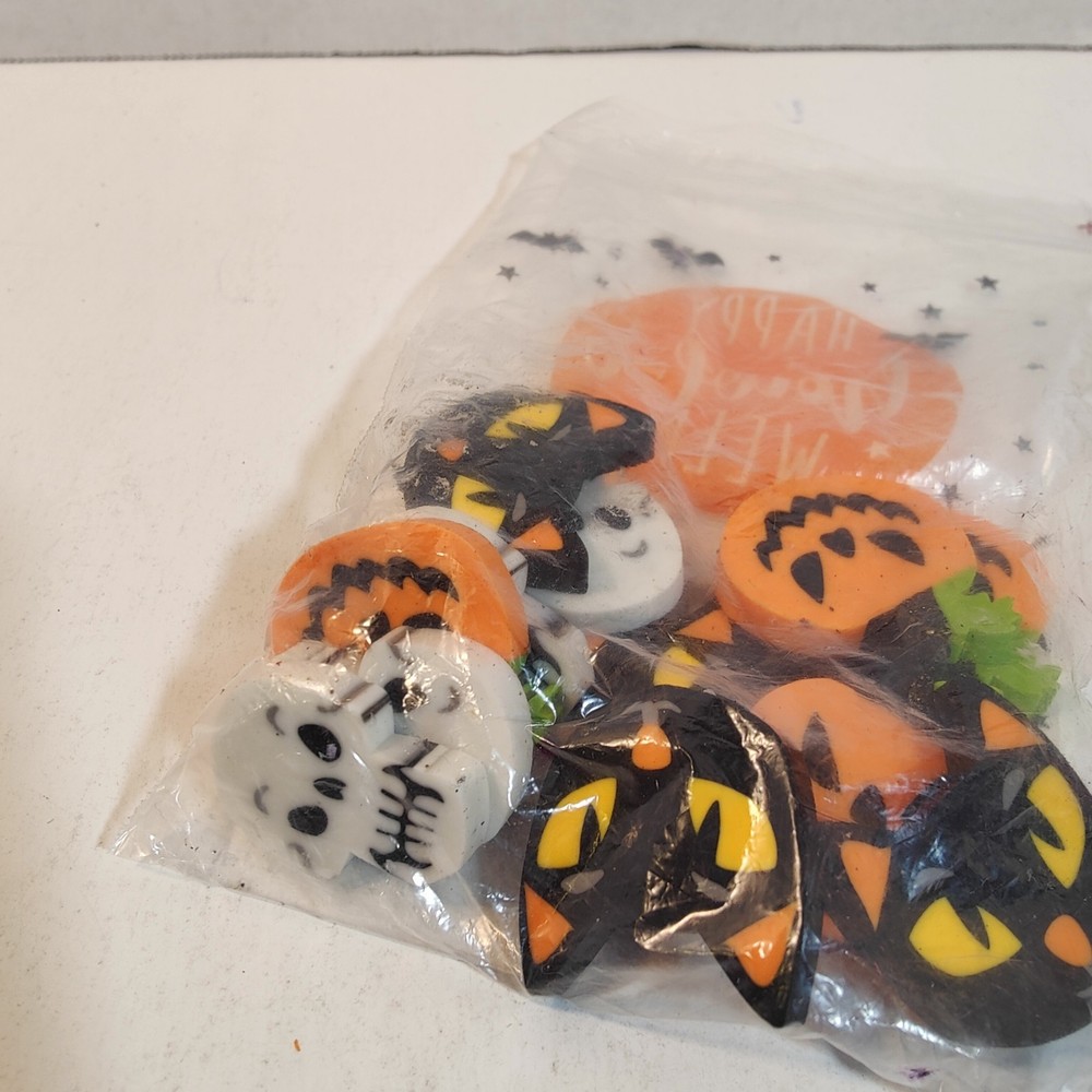 Various Halloween Erasers.