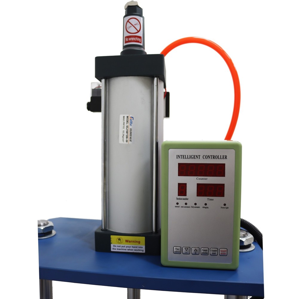 110V Pneumatic Punch Press with Controller 1102lb/500kg Double-Column Adjustable