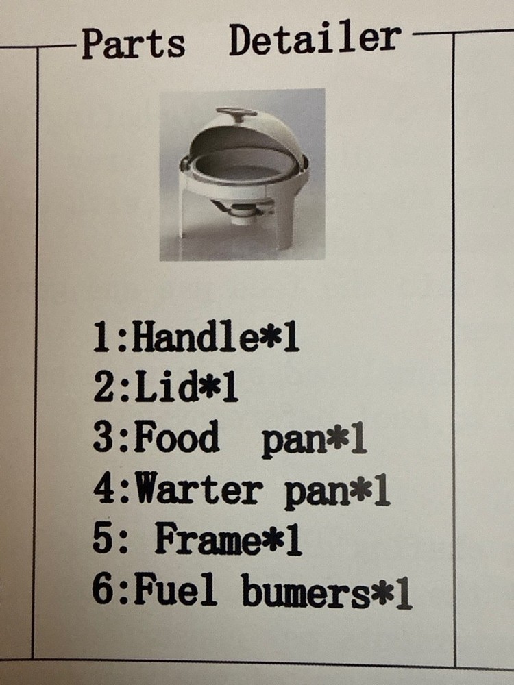 Rovsun Roll Top Chaffing Dish Buffet g47000401