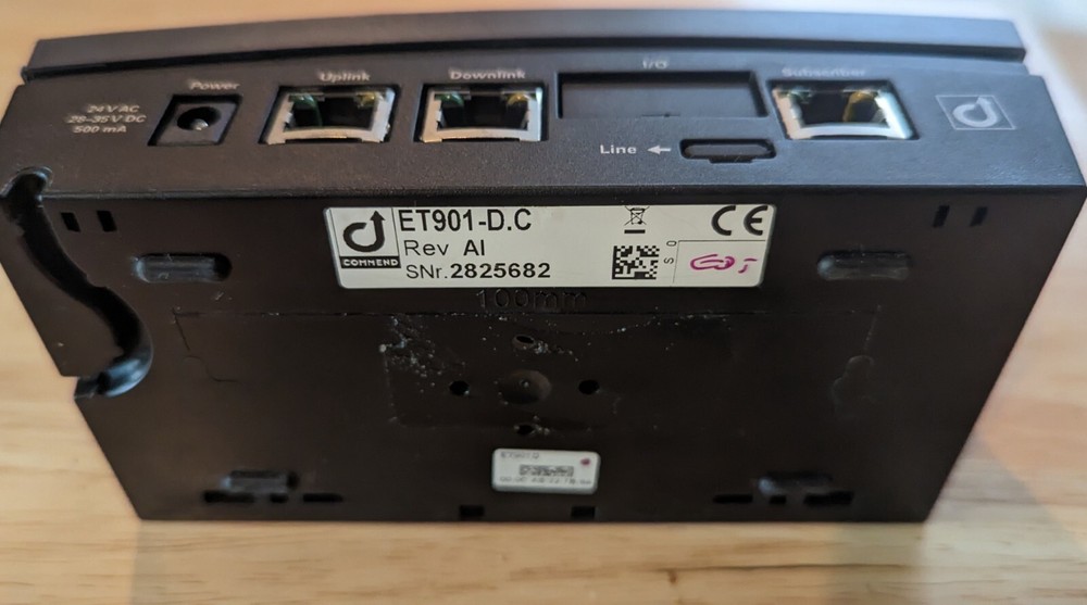 Commend Digital 2-wire Master control desk station EE372 with ET-901 DC