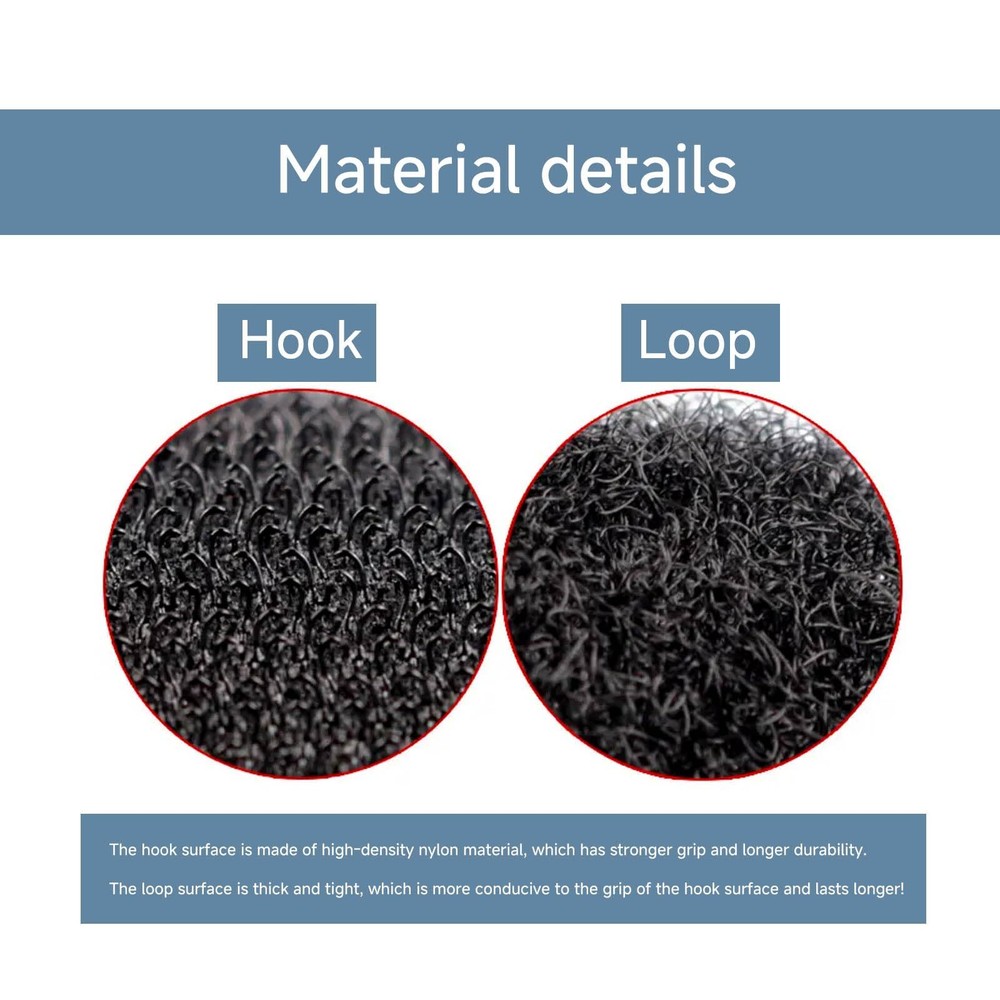 Strong Sticky Heavy Duty Hook and Loop Interlocking Tape Strips with Adhesive