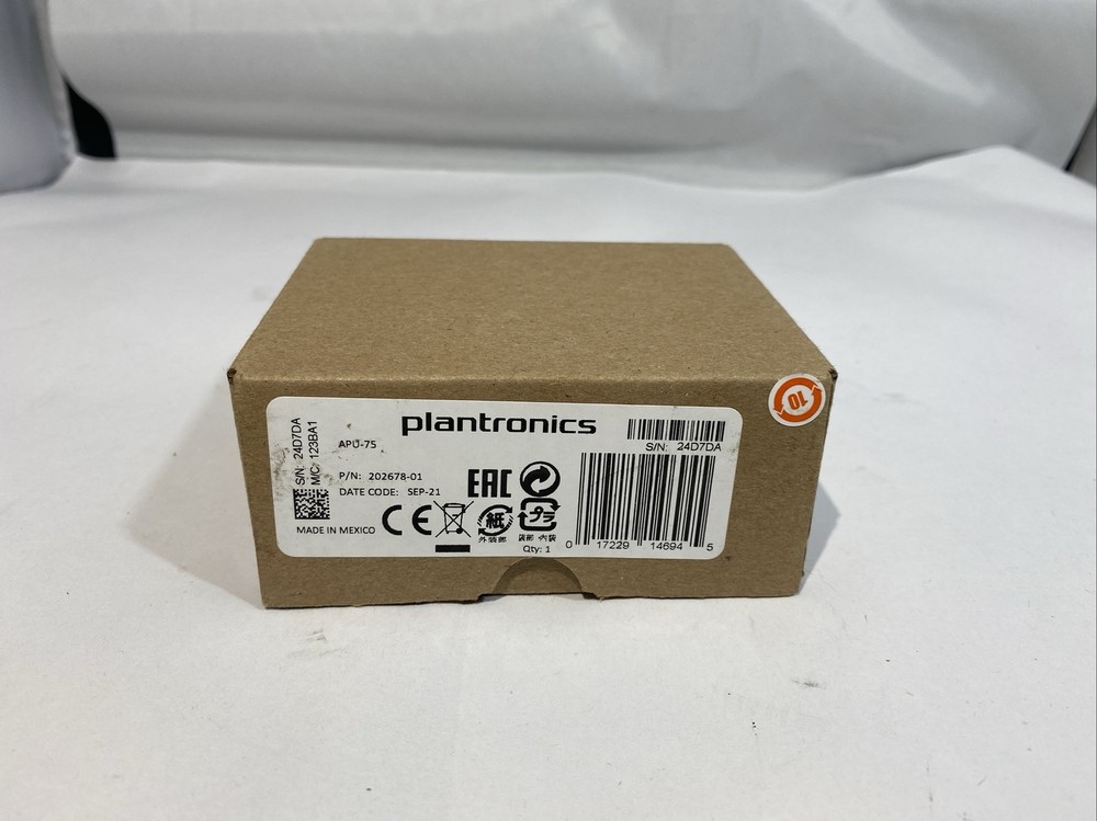 Plantronics APU-75 EHS Hook Switch UC Headset Adapter Cable for CS500/ XD Series