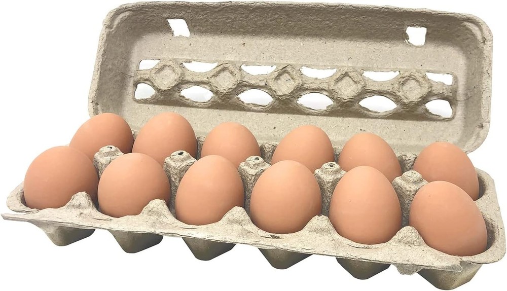 Pecking Order Paper Pulp Egg Cartons - 12 Pack Grey