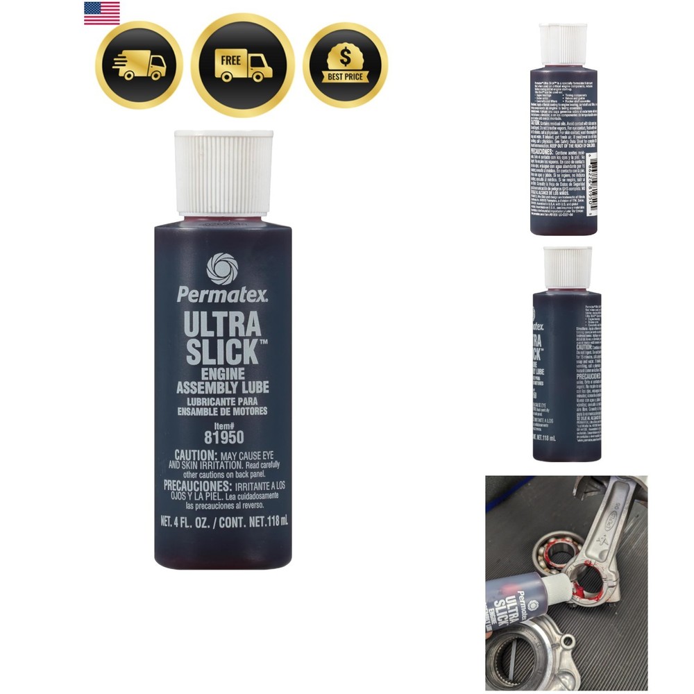 81950 Ultra Slick Engine Assembly Lube, 4 oz. , Red